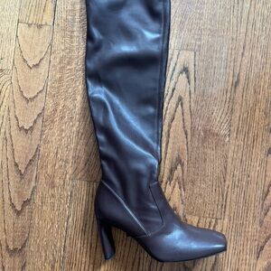 BNWT Franco Sarto Flexa Over the Knee Boots in Dark Brown (Regular Calf)